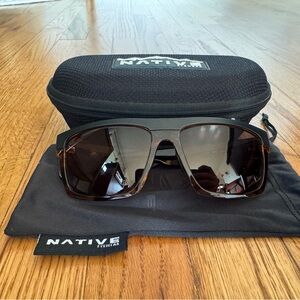 Native Eyewear “El Jefe” Polarized Sunglasses Turtle/Brown
